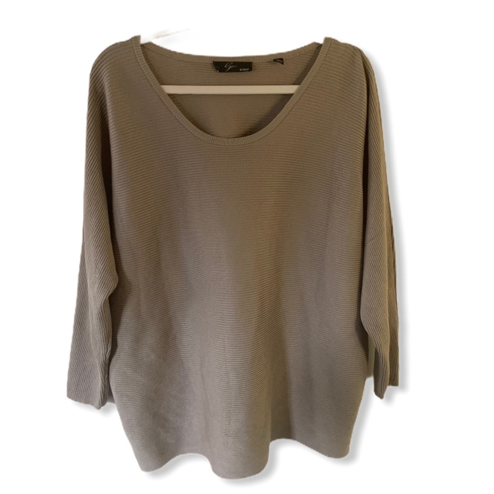 Cyrus plus size knit taupe top size 2X